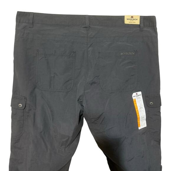 Woolrich Women Capri Cargo Pants 12 Smokey Gray Outdoor Hiking Lightweight NEW - Picture 6 of 10